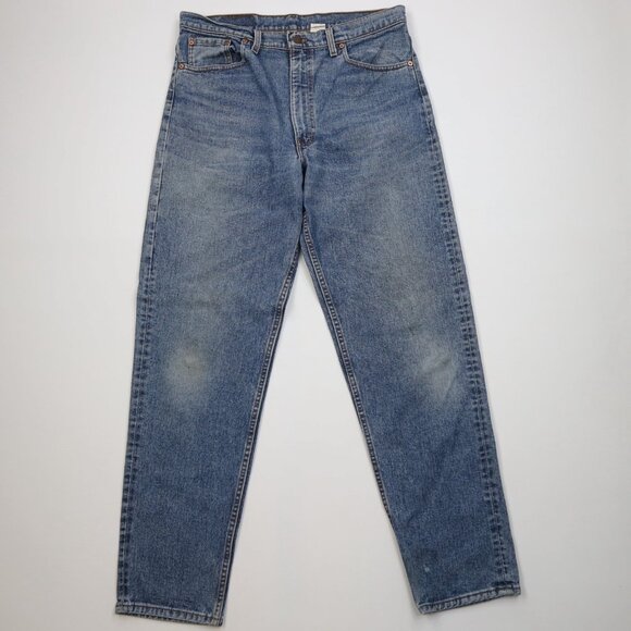Vintage 90s Levis 550 Mens 38x34 Distressed Relaxed Tapered Leg Denim Jeans USA